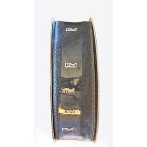 Michaels Ribbon Mega Roll Blue Sheer Metallic 1" x 20 yd